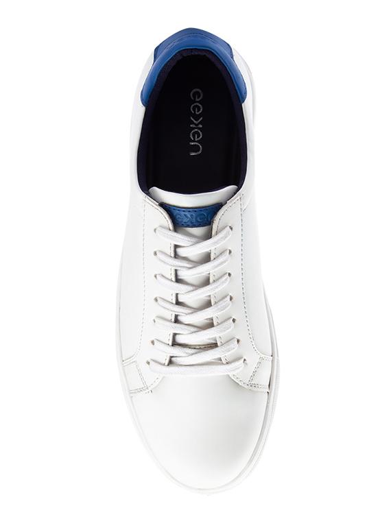 white synthetic lace up sneakers - 17399162 - Zoom Image - 4