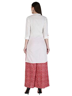 solid kurta palazzo set - 17399186 - Standard Image - 3