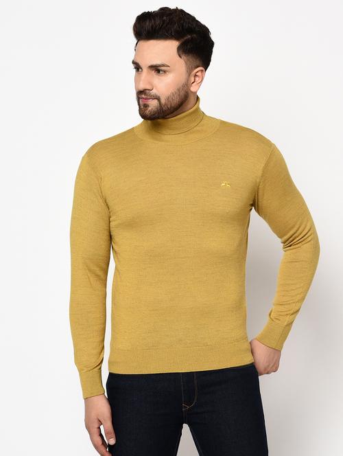beige solid pullover - 17399336 - Standard Image - 1