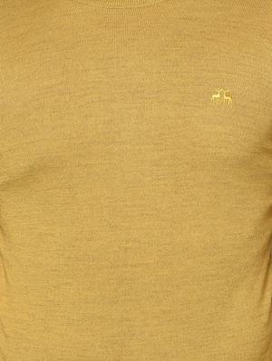 beige solid pullover - 17399336 - Standard Image - 5