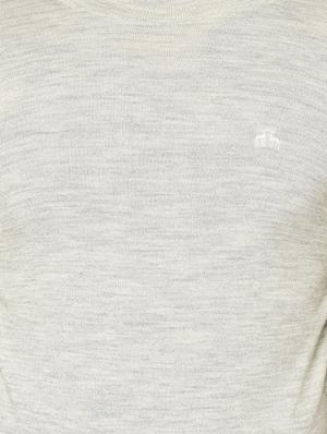 grey solid pullover - 17399341 - Standard Image - 5