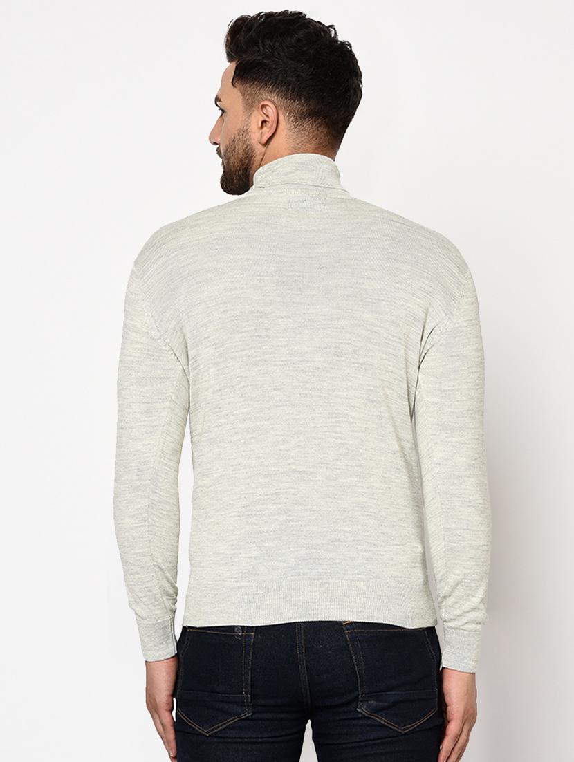 grey solid pullover - 17399341 - Zoom Image - 3