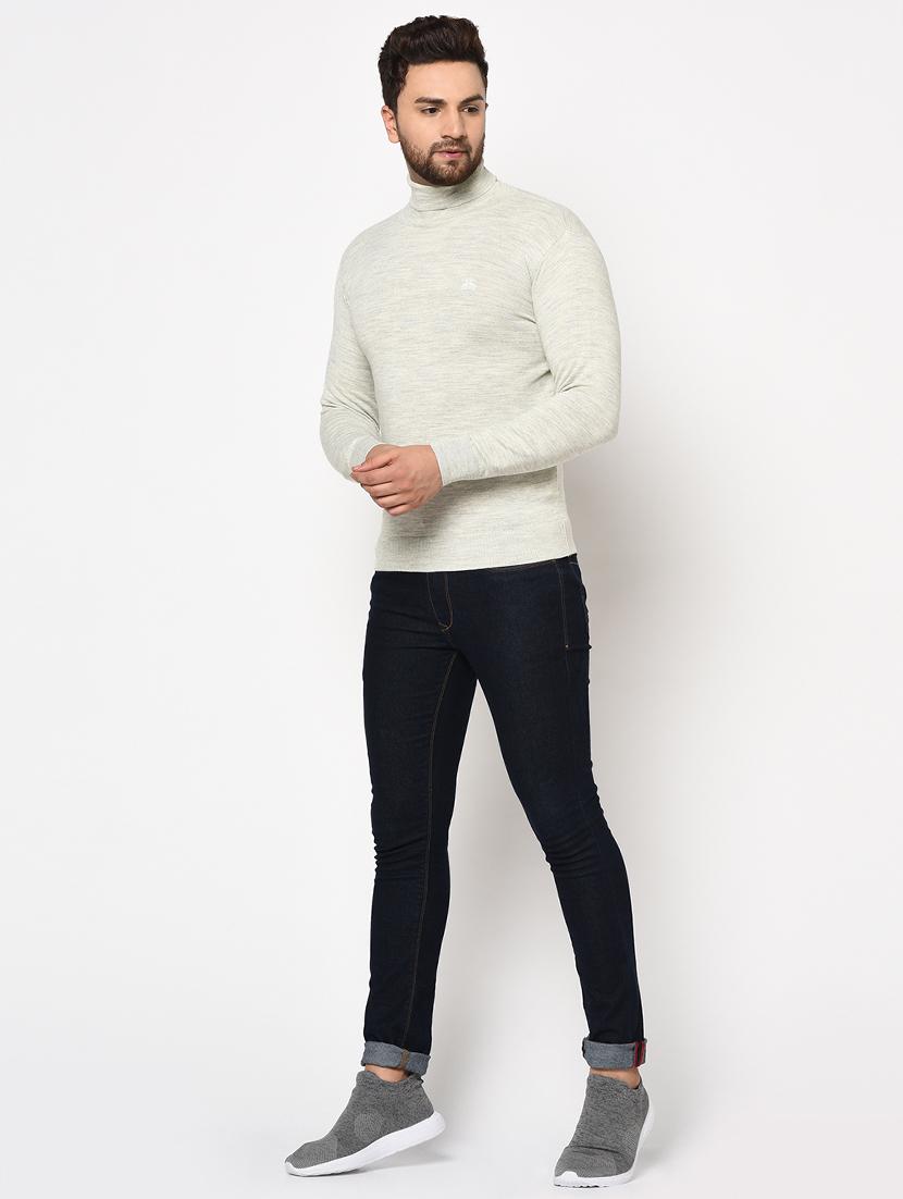 grey solid pullover - 17399341 - Zoom Image - 4