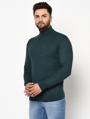 green solid pullover - 17399343 - Standard Image - 2