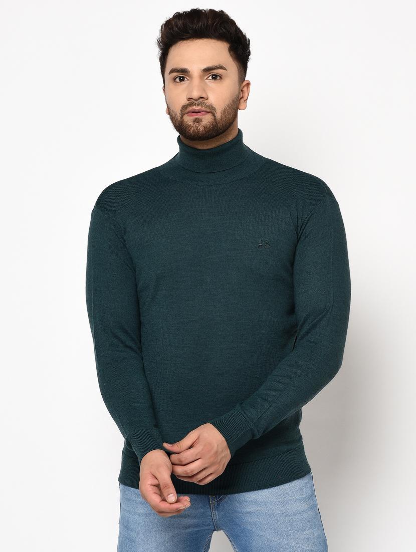 green solid pullover - 17399343 - Zoom Image - 1