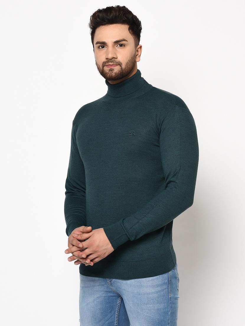 green solid pullover - 17399343 - Zoom Image - 2
