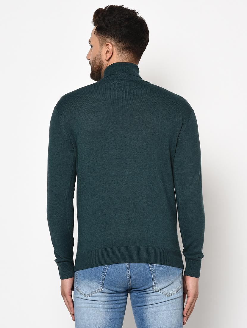 green solid pullover - 17399343 - Zoom Image - 3