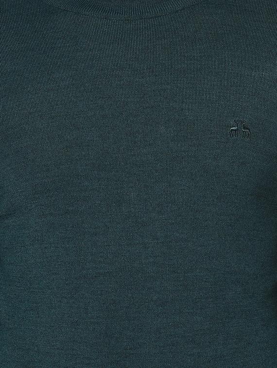 green solid pullover - 17399343 - Zoom Image - 5