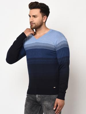 navy blue striped pullover - 17399349 - Standard Image - 2