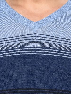 navy blue striped pullover - 17399349 - Standard Image - 5