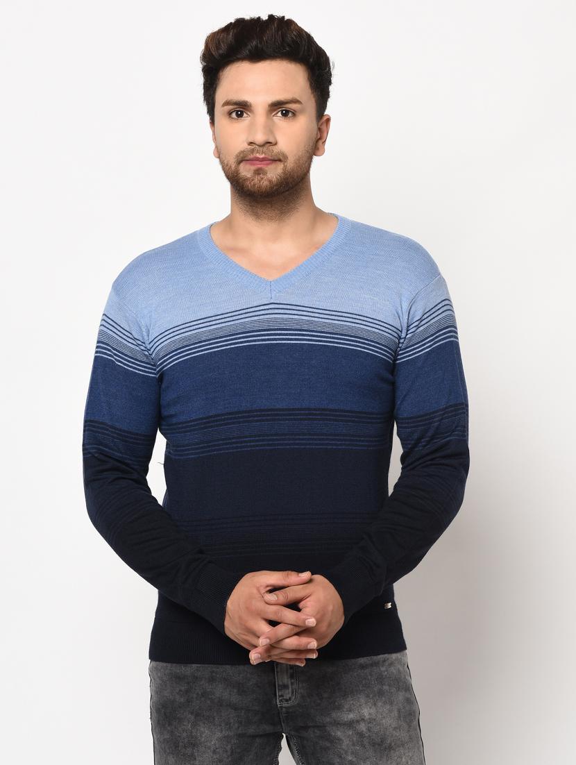 navy blue striped pullover - 17399349 - Zoom Image - 1