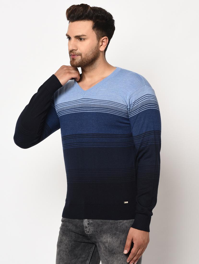 navy blue striped pullover - 17399349 - Zoom Image - 2