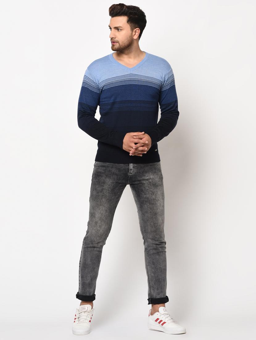 navy blue striped pullover - 17399349 - Zoom Image - 4
