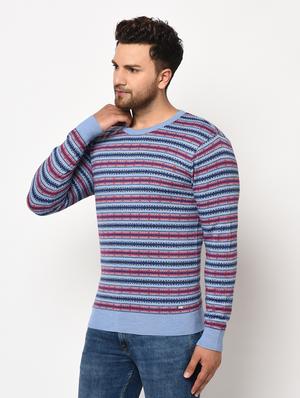 blue striped pullover - 17399356 - Standard Image - 2