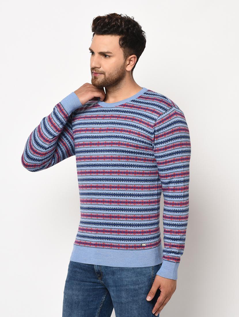 blue striped pullover - 17399356 - Zoom Image - 2
