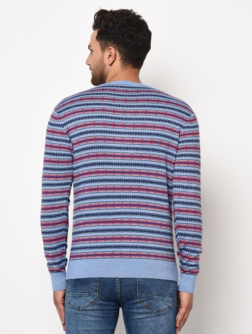 blue striped pullover - 17399356 - Zoom Image - 3