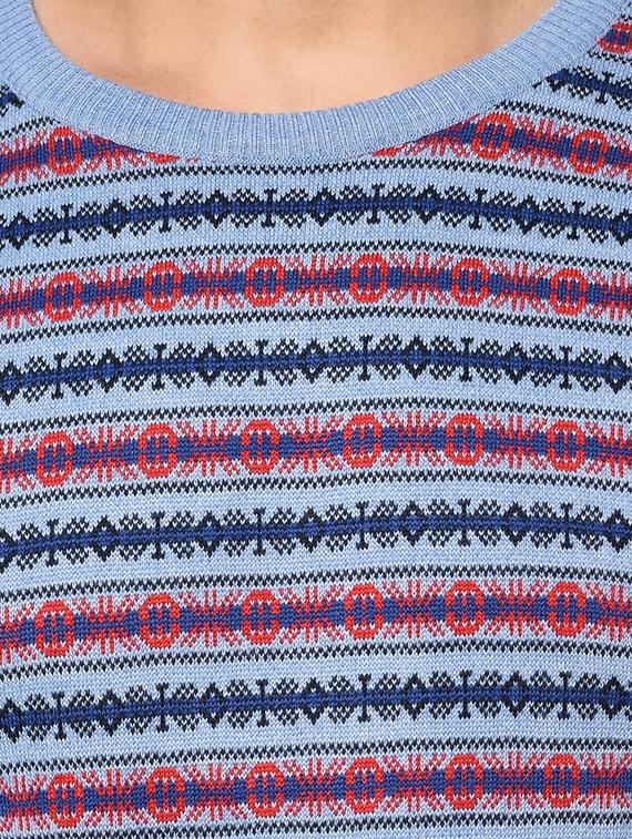 blue striped pullover - 17399356 - Zoom Image - 5