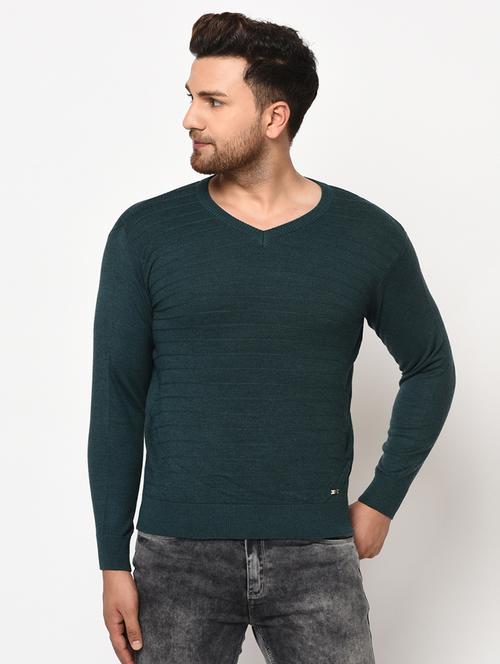green self design pullover - 17399366 - Standard Image - 1