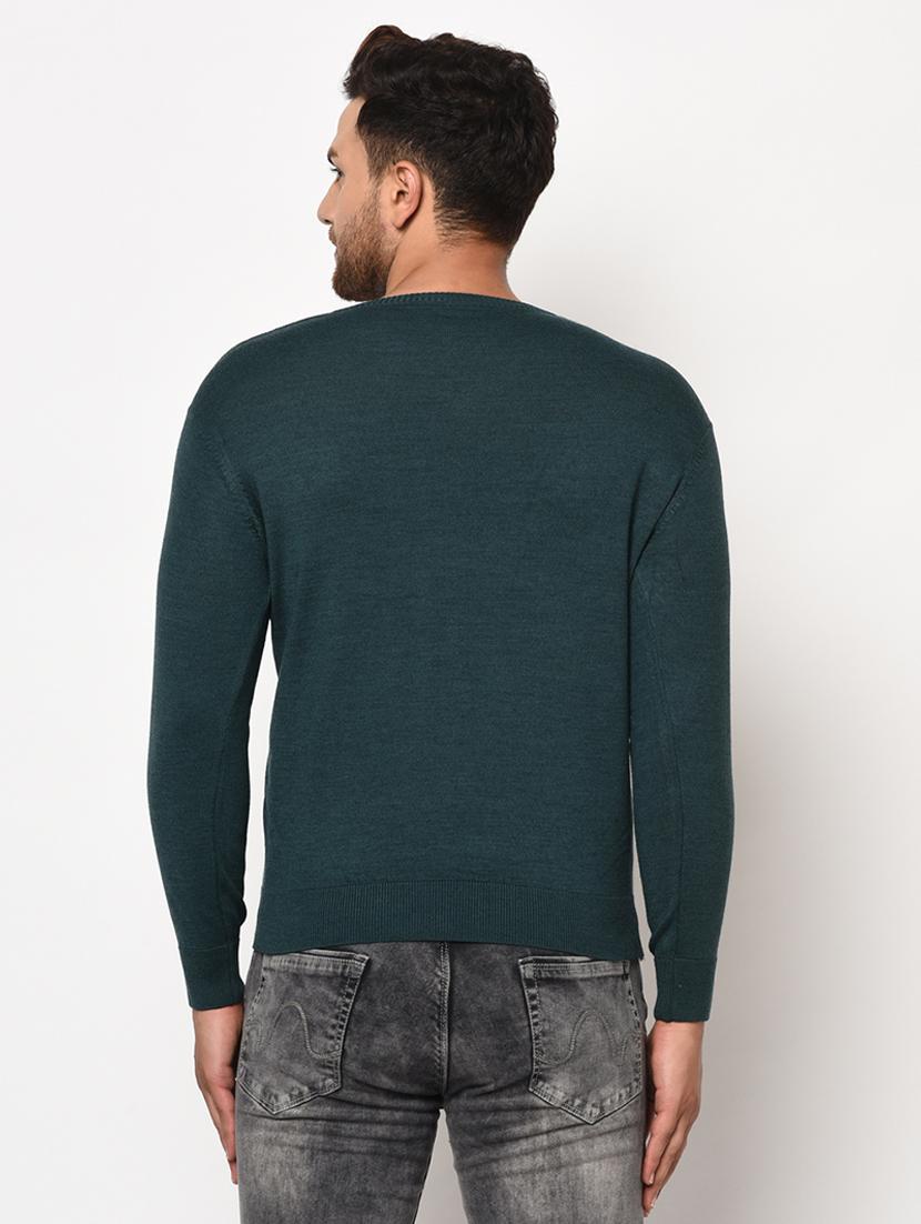 green self design pullover - 17399366 - Zoom Image - 3