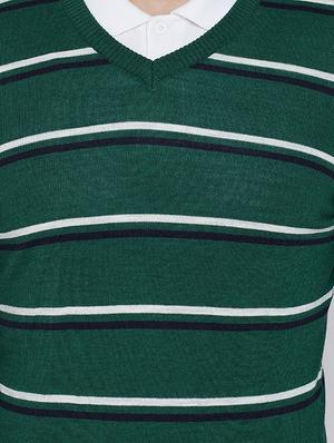 green striped pullover - 17399370 - Standard Image - 5