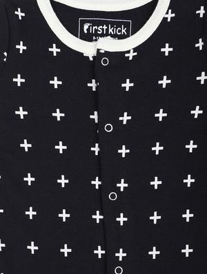 black printed onesie - 17399398 - Standard Image - 3