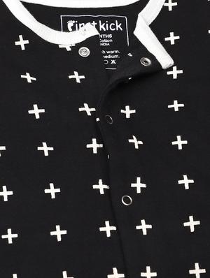 black printed onesie - 17399398 - Standard Image - 4