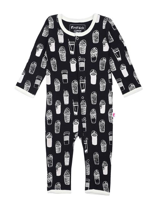 black printed onesie - 17399402 - Standard Image - 1