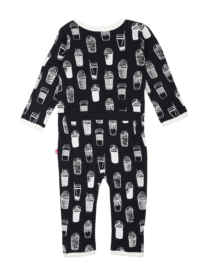 black printed onesie - 17399402 - Zoom Image - 2