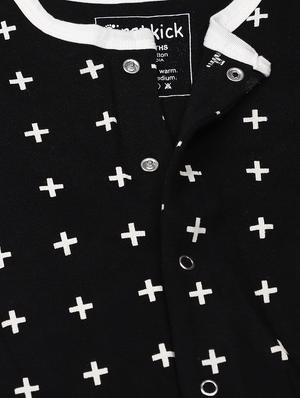 black printed onesie - 17399403 - Standard Image - 4