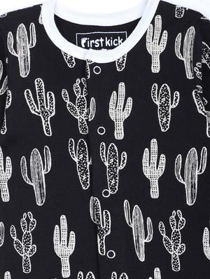 black printed onesie - 17399405 - Standard Image - 3