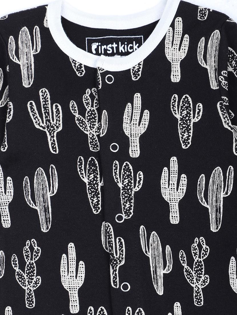 black printed onesie - 17399405 - Zoom Image - 3
