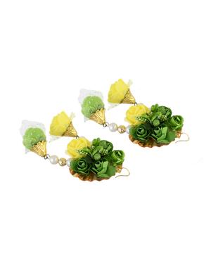 yellow brass necklaces and earring - 17399411 - Standard Image - 4