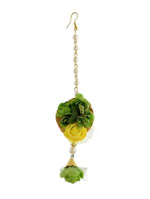 yellow brass necklaces and earring - 17399411 - Standard Image - 5