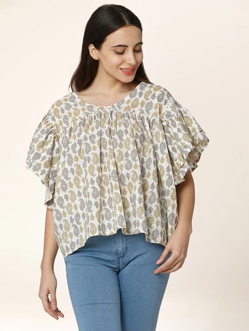 printed a-line kurti - 17399605 - Standard Image - 1