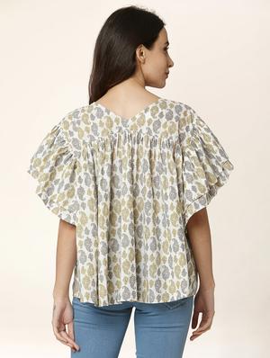 printed a-line kurti - 17399605 - Standard Image - 2
