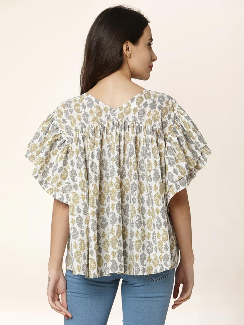 printed a-line kurti - 17399605 - Zoom Image - 2
