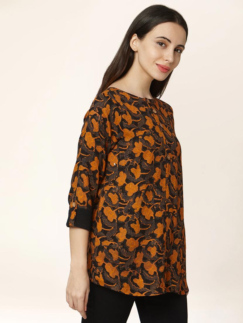 printed a-line kurti - 17399608 - Zoom Image - 2