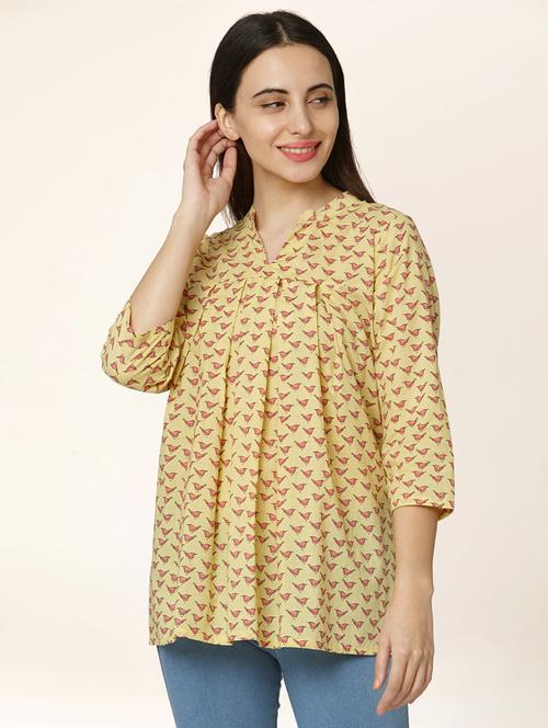 printed a-line kurti - 17399610 - Standard Image - 1