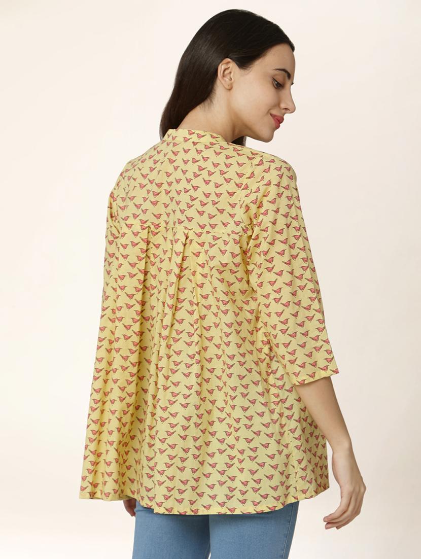 printed a-line kurti - 17399610 - Zoom Image - 3