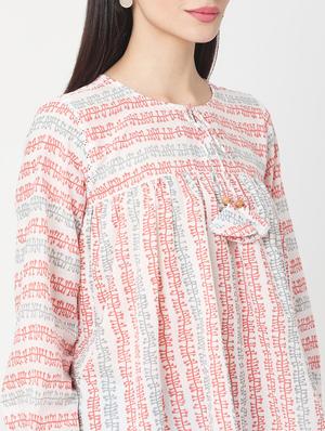 tie up neck high low top - 17399612 - Standard Image - 4