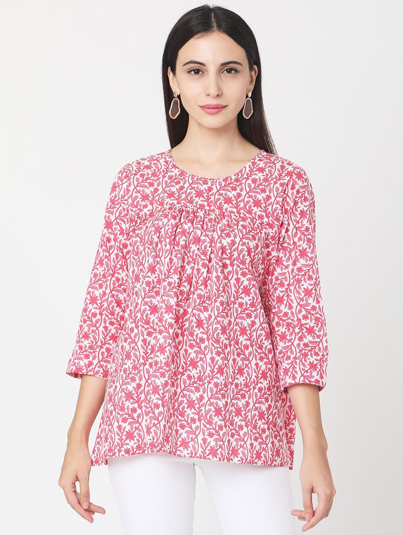 printed a-line kurti - 17399613 - Zoom Image - 1