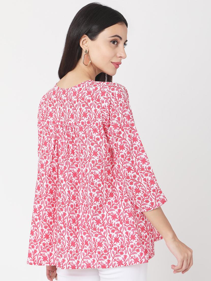 printed a-line kurti - 17399613 - Zoom Image - 3