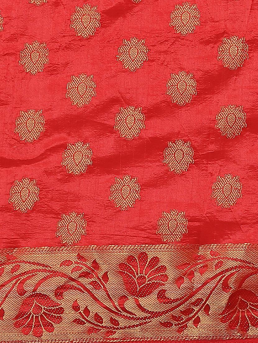 zari work woven saree with blouse - 17399647 - Zoom Image - 3