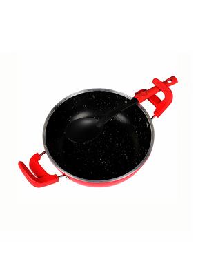 thick edge galaxy deep kadai with glass lid and unique handle - 17399673 - Standard Image - 2