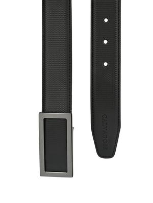 black leatherette belt - 17399716 - Standard Image - 3
