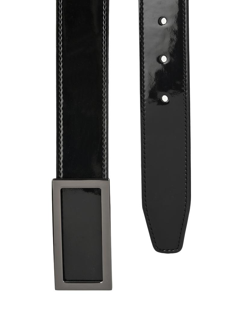 black leatherette belt - 17399724 - Zoom Image - 3