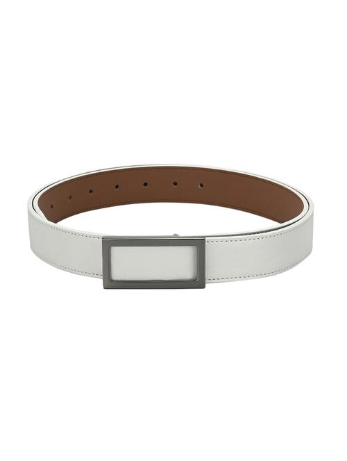 silver leatherette belt - 17399728 - Standard Image - 1