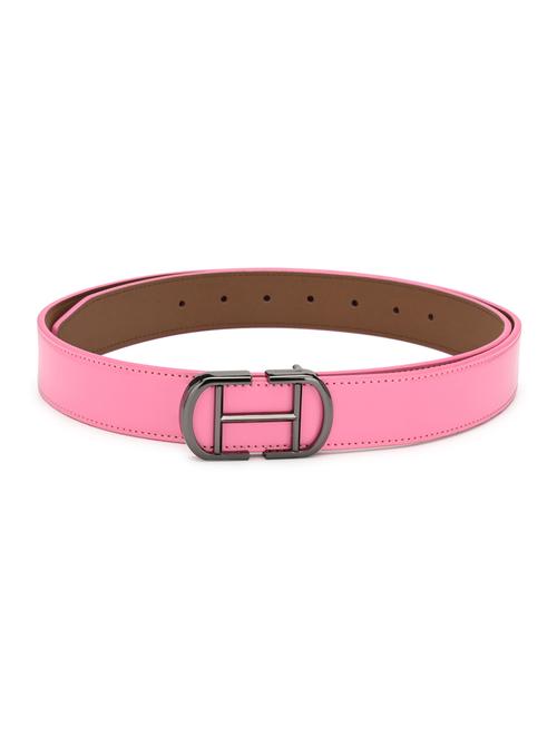 pink leatherette belt - 17399745 - Standard Image - 1