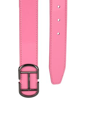 pink leatherette belt - 17399745 - Standard Image - 3