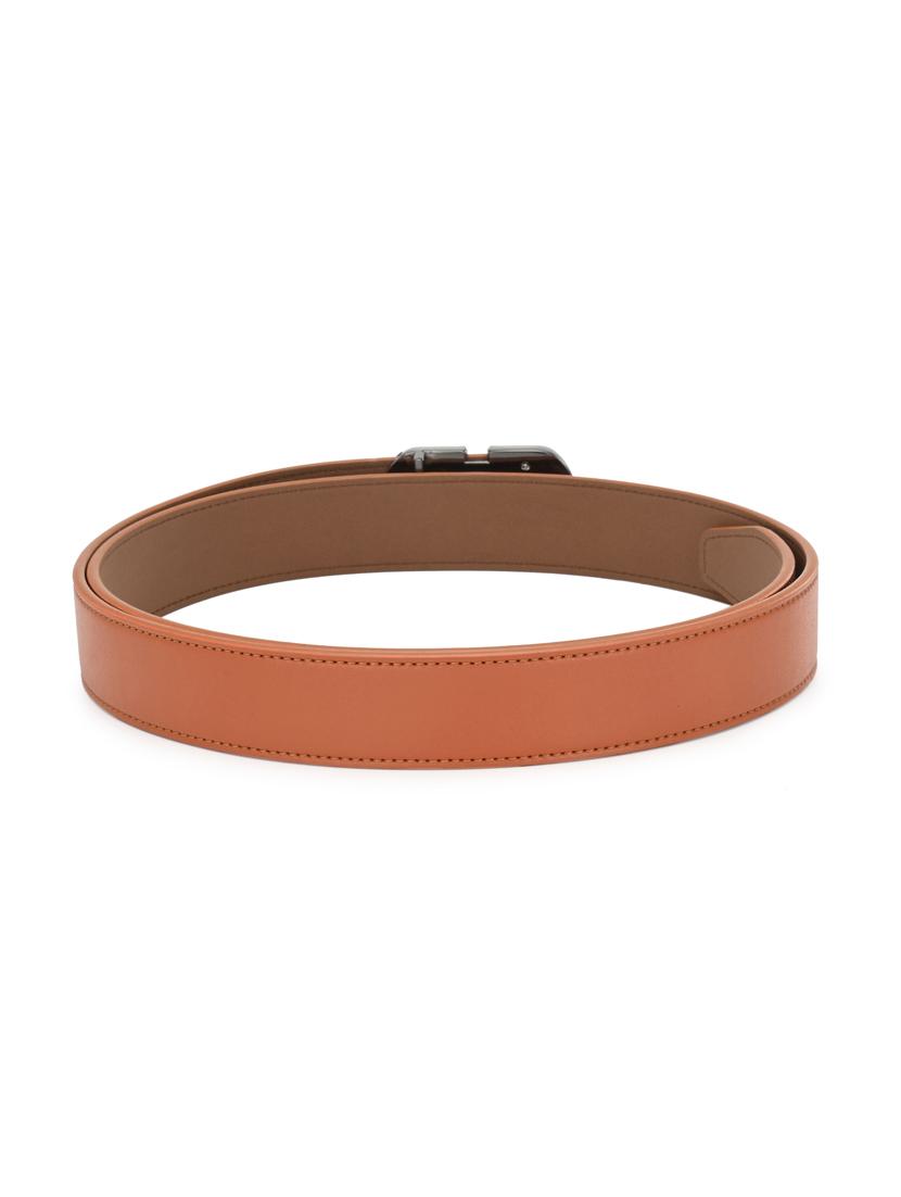 brown leatherette colored belt - 17399747 - Zoom Image - 2